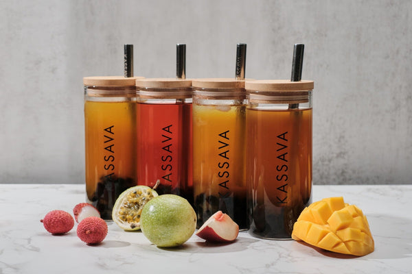 Passion Fruit Green Tea Boba Kit